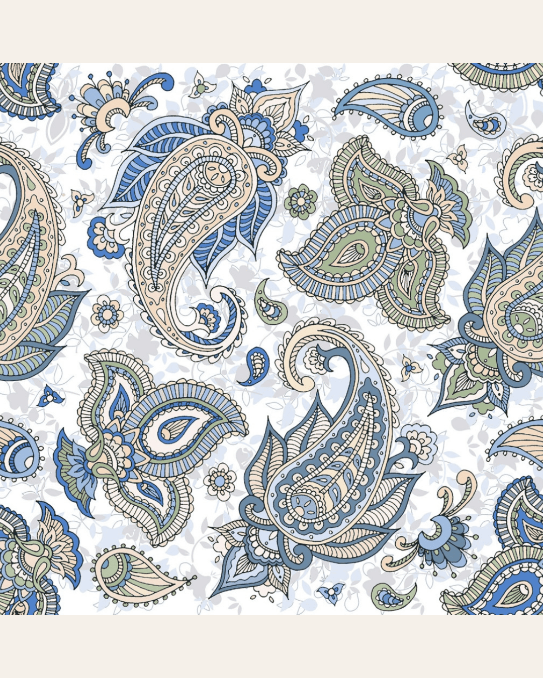 Paisley Hawa 25x25 - Carrelage Style Cachemire (carton de 1 m²)