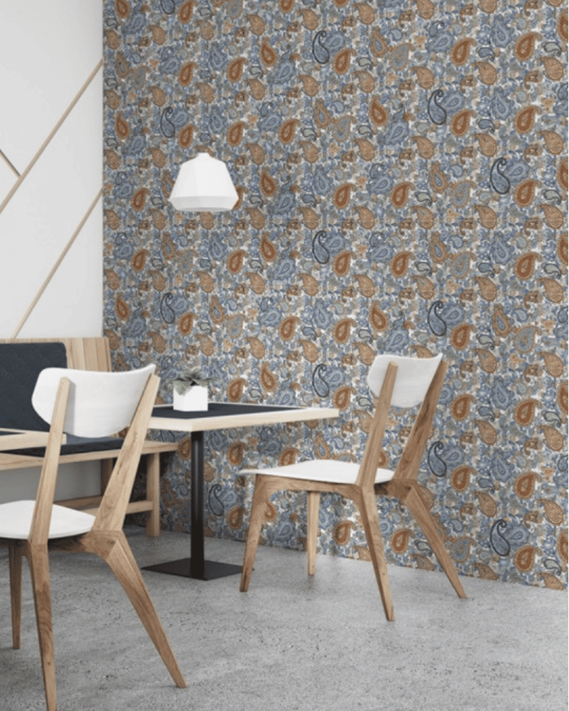 Paisley Nur 25x25 - Carrelage Style Cachemire (carton de 1 m²)