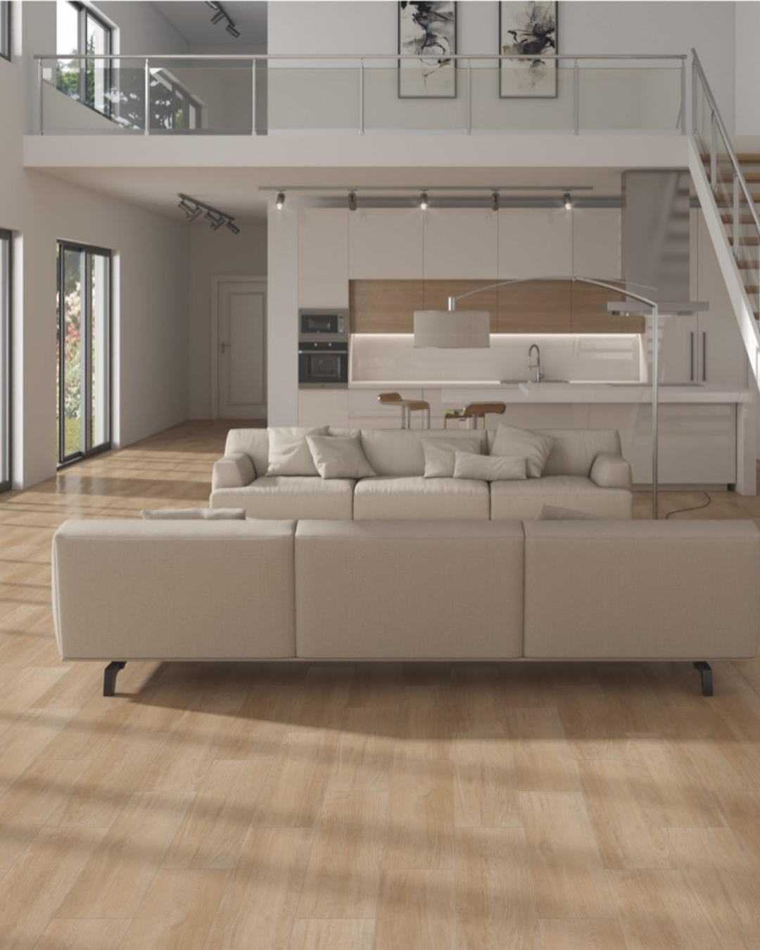 Atlas Miel 22,5x90 - Carrelage imitation parquet (carton de 1,22 m²)