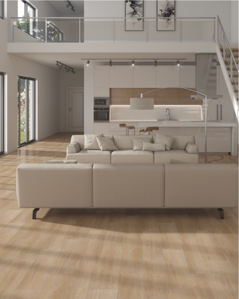 Atlas Miel 22,5x90 - Carrelage imitation parquet (carton de 1,22 m²)