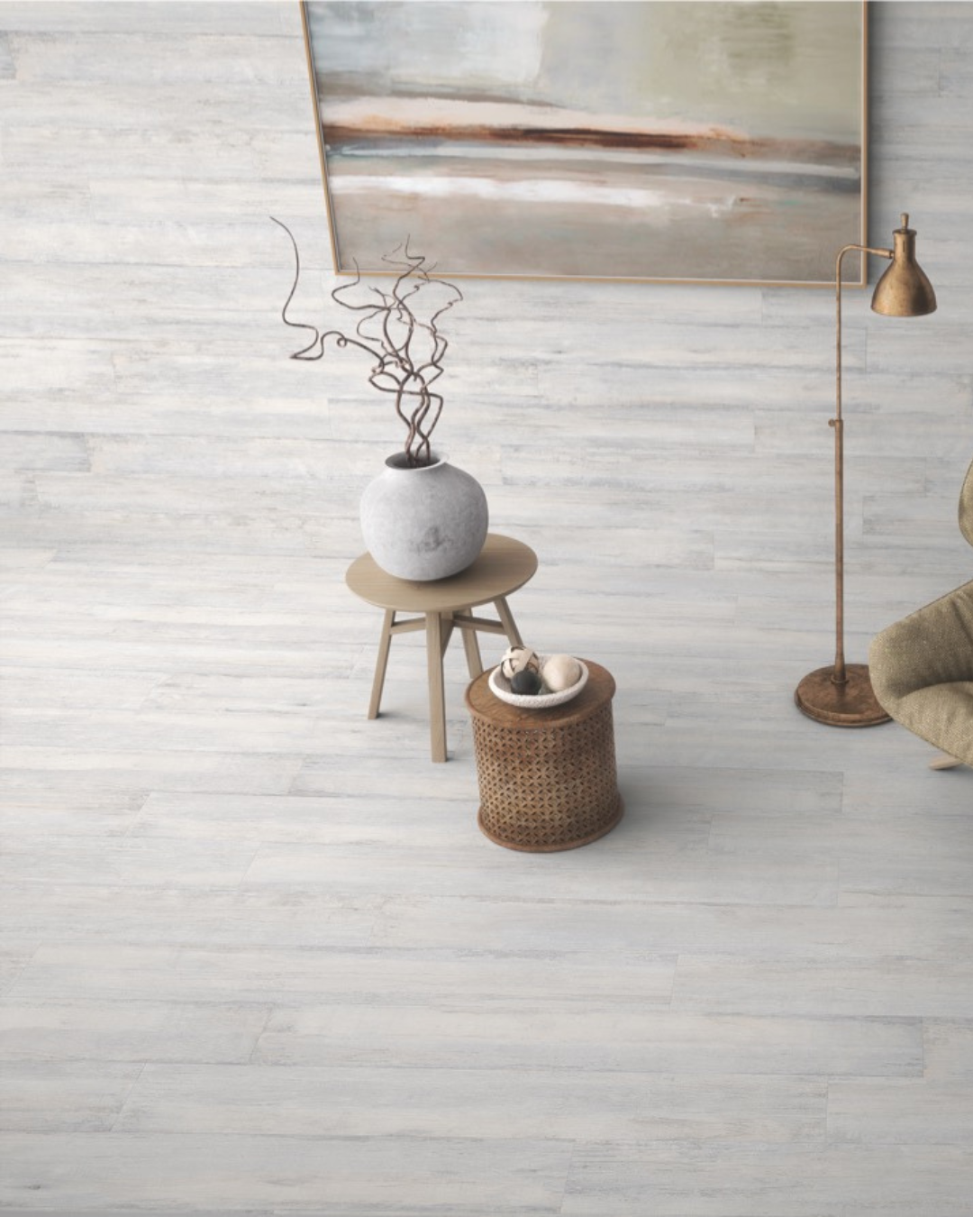 Discover Blanco 20x120 - Carrelage effet bois vieilli (carton de 1,16 m²)