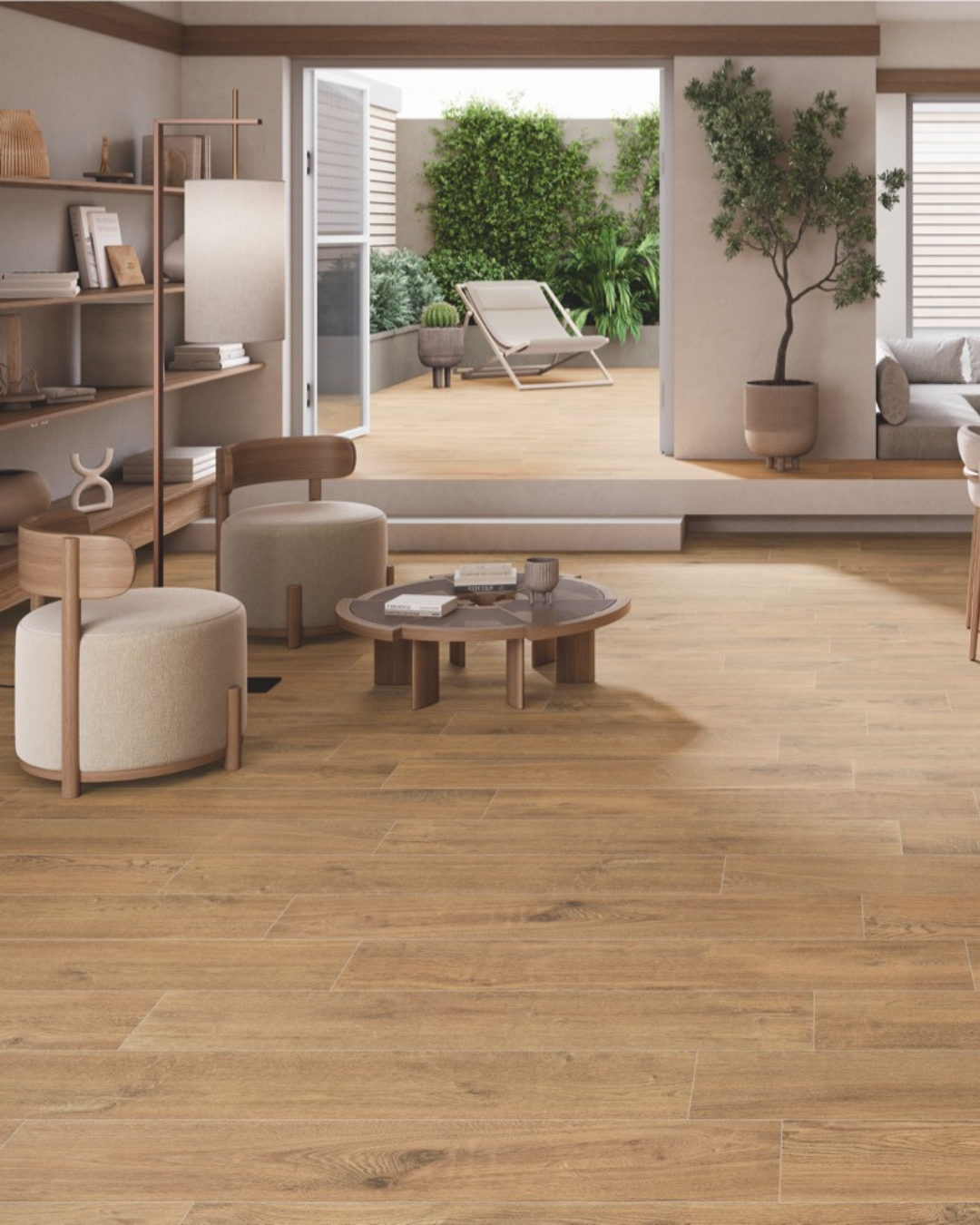 Amberly Oak 23x120 - Carrelage style parquet (carton de 1,09 m²)