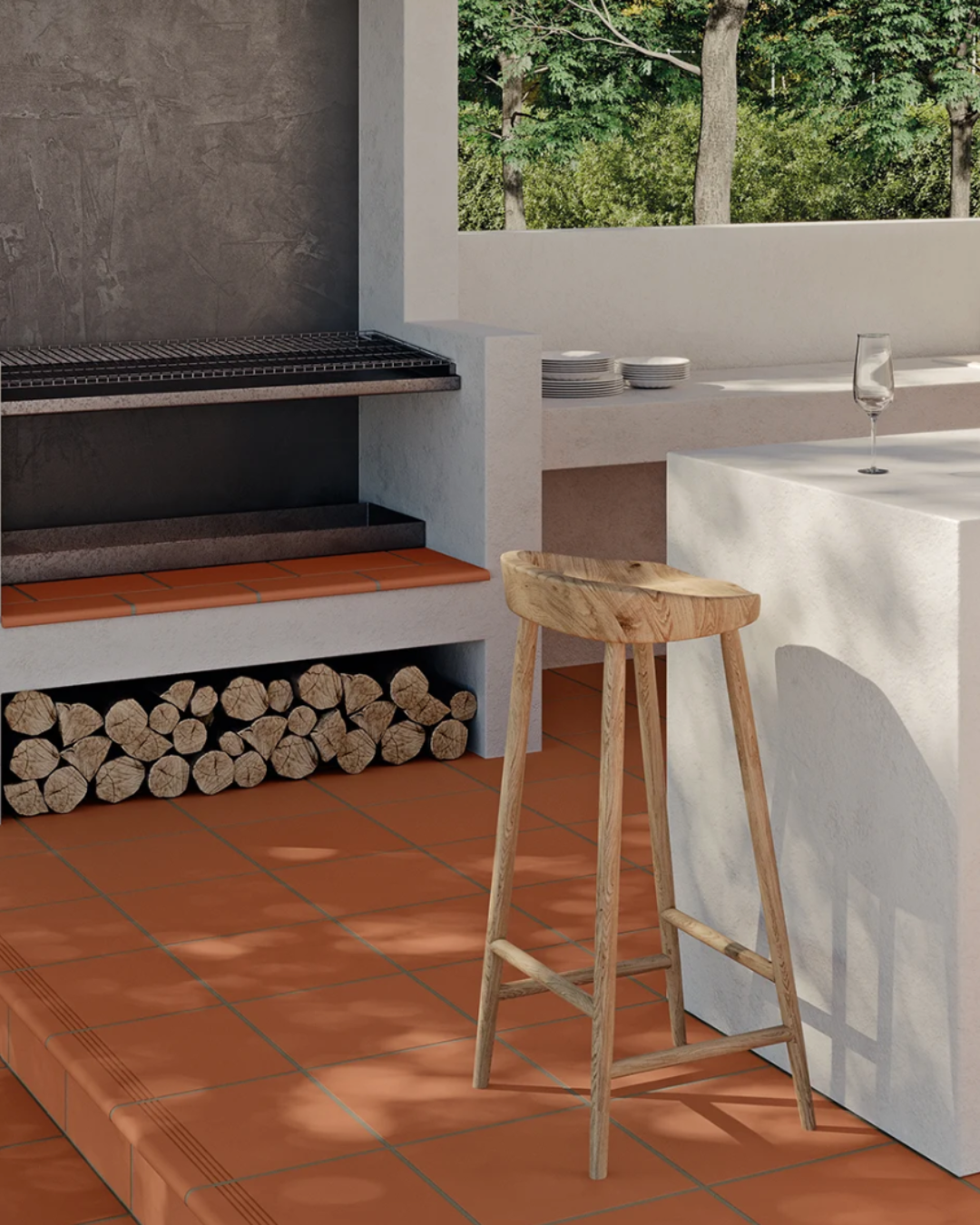 Terre cuite mécanisée Leuca Antigel 30x30 (carton de 0,72 m²)