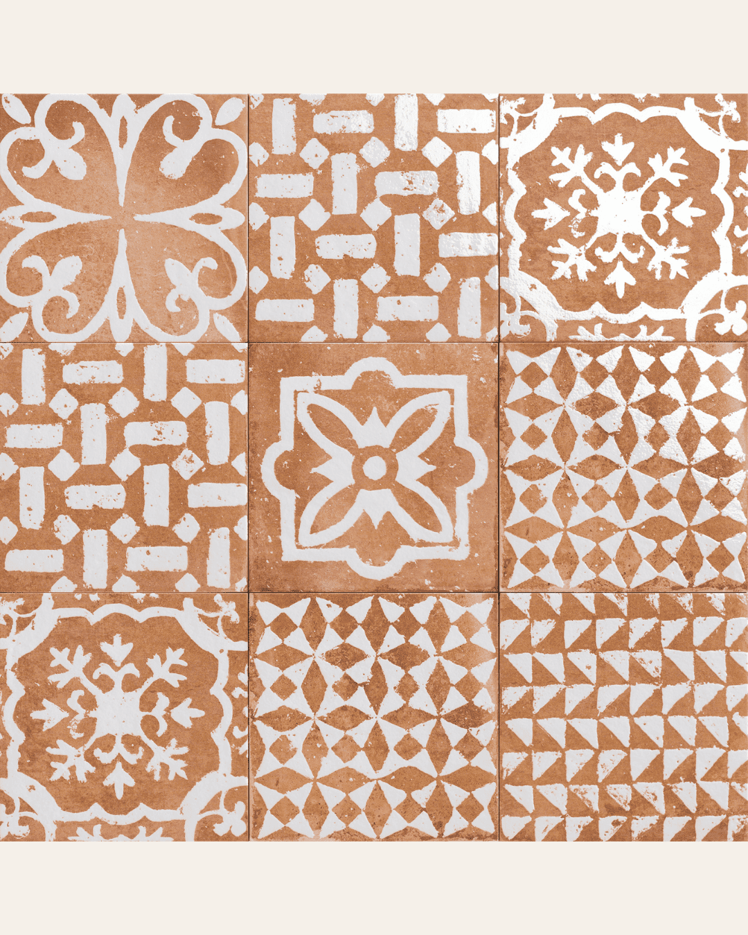 Kasma Natural 20x20 - Carrelage style traditionnel (carton de 1 m²)
