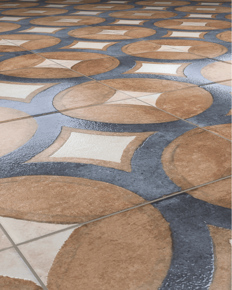 Decor Fondant Natural 20x20 - Carrelage style traditionnel (carton de 1 m²)