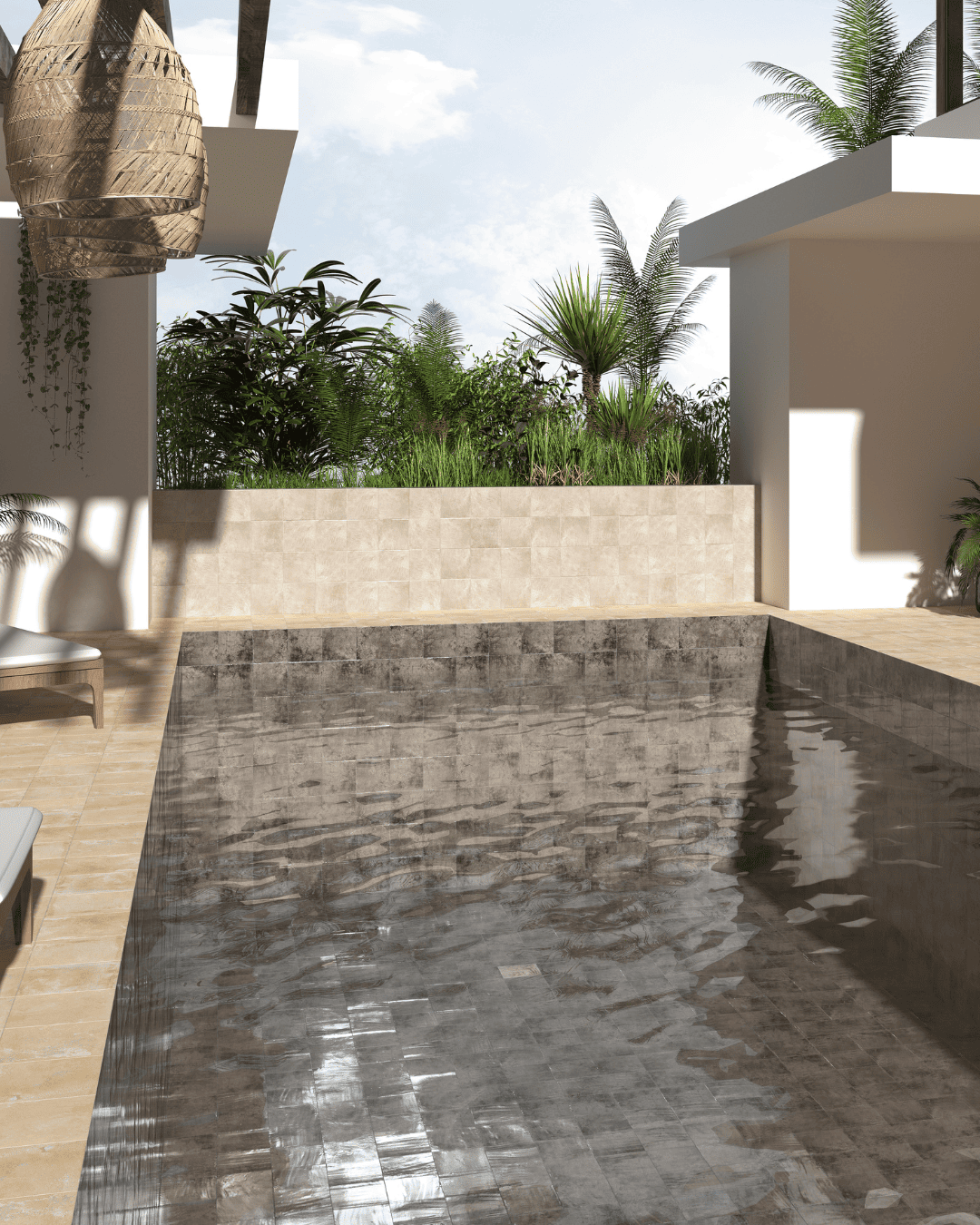 Ocean Land 20x20 - Carrelage piscine (carton de 1 m2)
