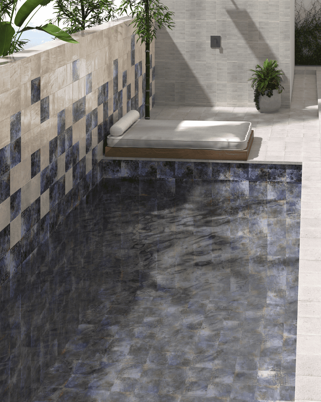 Ocean Light 20x20 - Carrelage piscine (carton de 1 m2)