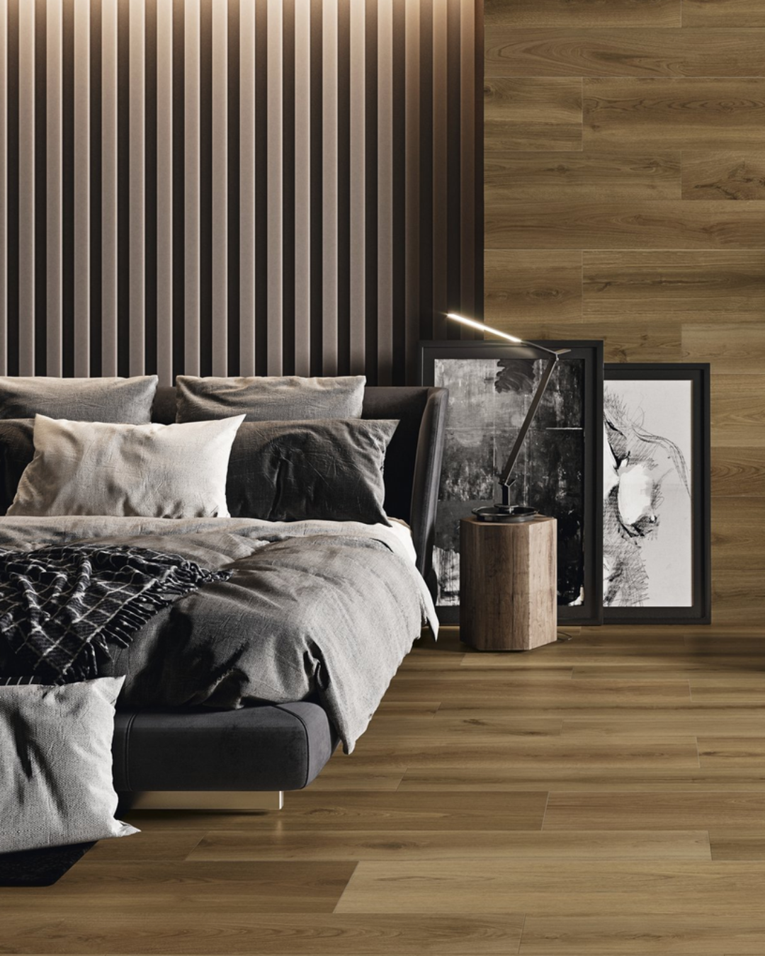 Koen Miele 30x120 - Carrelage imitation parquet (carton de 1,06 m²)