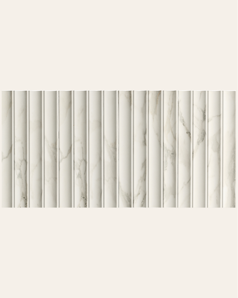 Concav White 15x30 - Faience style relief (carton de 0,81 m2)