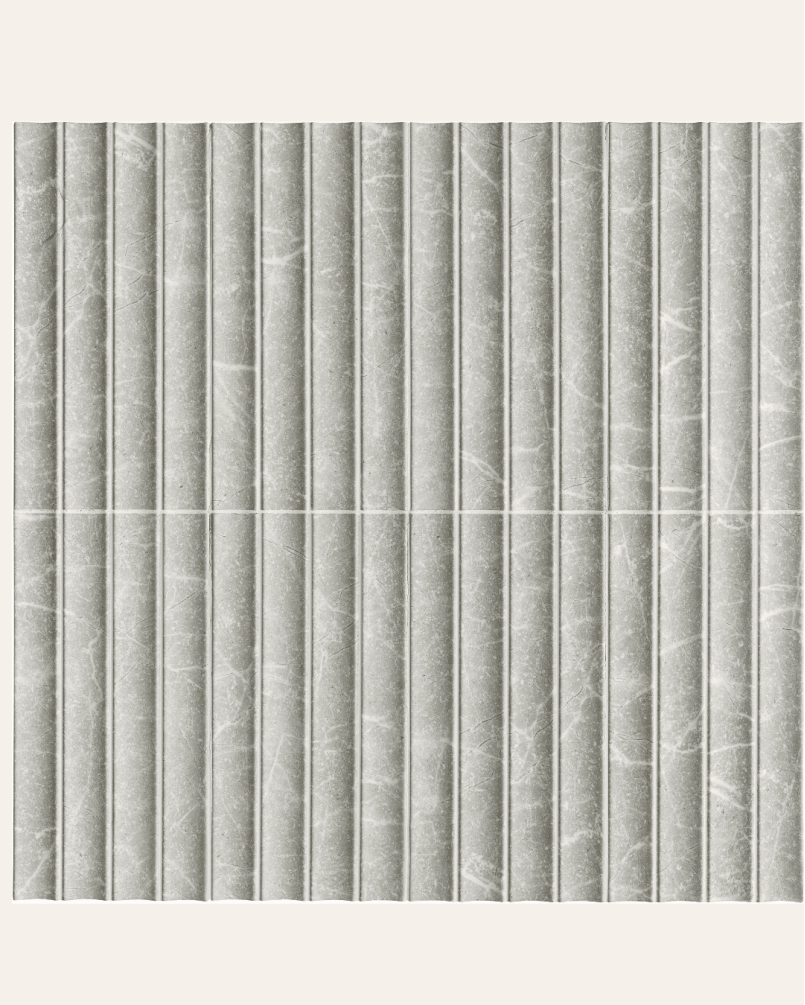 Concav Grey 15x30 - Faience style relief (carton de 0,81 m2)