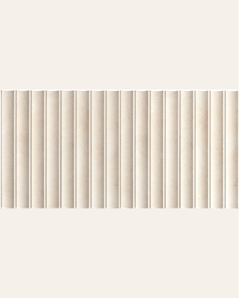 Concav Beige 15x30 - Faience style relief (carton de 0,81 m2)