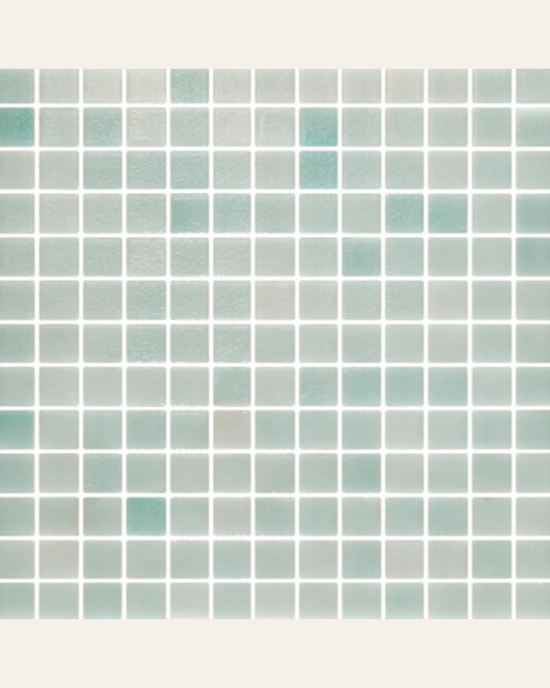 Niebla Menta 2,5x2,5 - Mosaïque antidérapant pour piscine (carton de 2 m²)