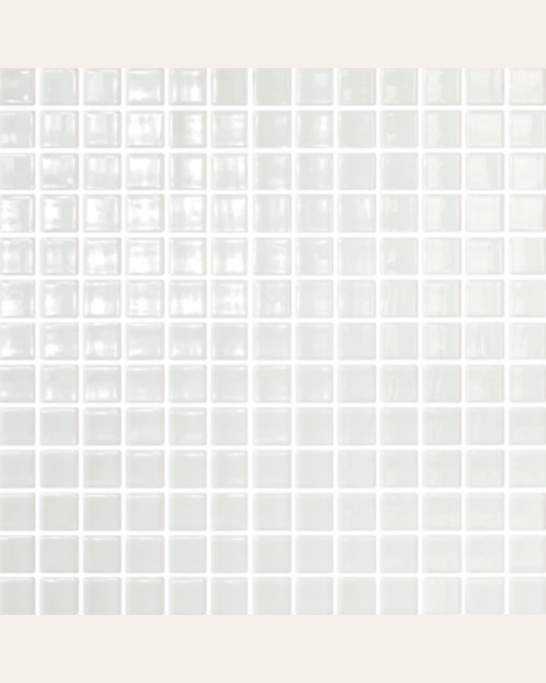 Blanco 2,5x2,5 - Mosaïque pour piscine (carton de 2 m²)