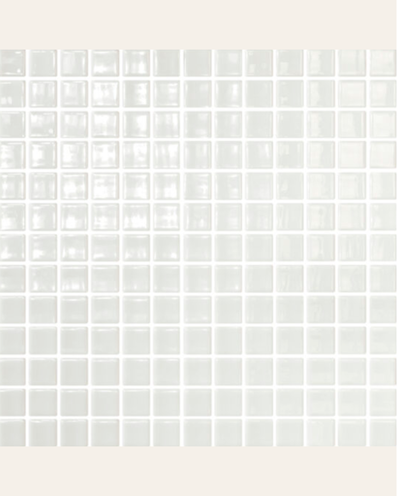 Blanco 2,5x2,5 - Mosaïque pour piscine (carton de 2 m²)