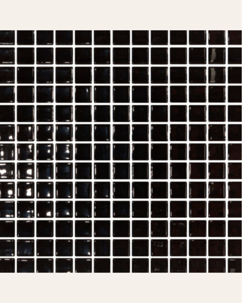 Negro 2,5 x 2,5 - Mosaïque pour piscine (carton de 2 m²)