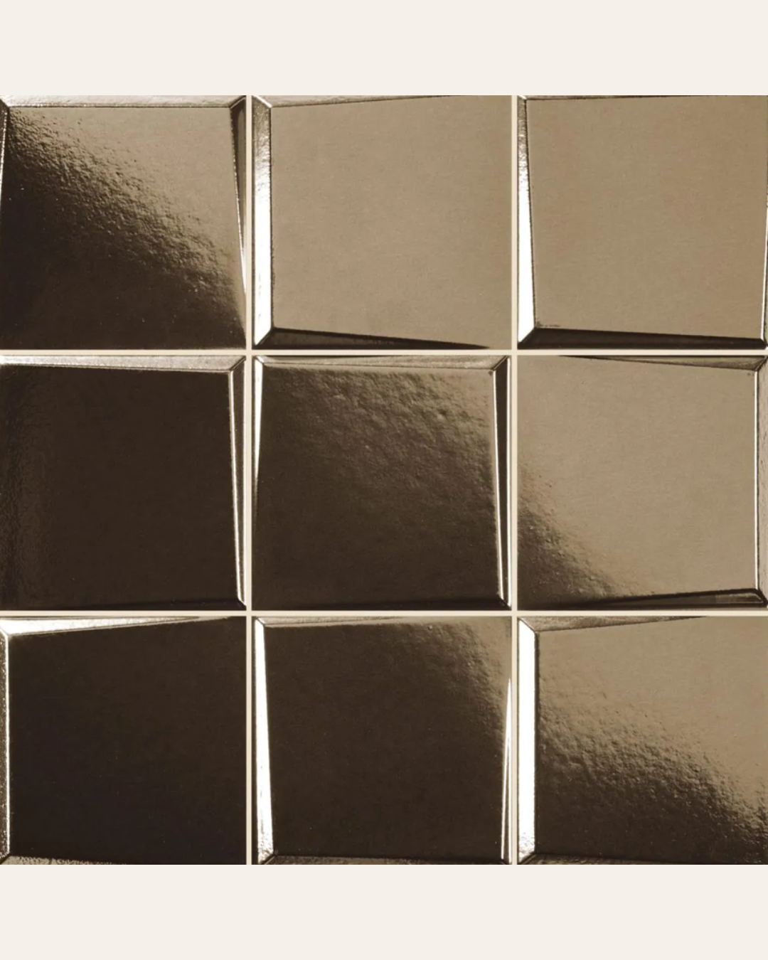Pattern Oro 33x33 - Faience en relief (carton de 0,78 m2)