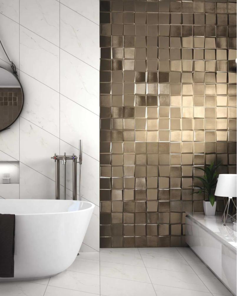 Pattern Oro 33x33 - Faience en relief (carton de 0,78 m2)