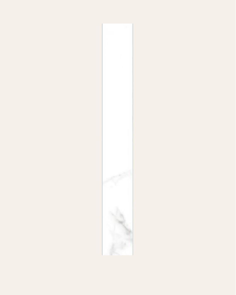 Plinthe Nilo Blanco Poli 8x60 (vendue à l'unité)