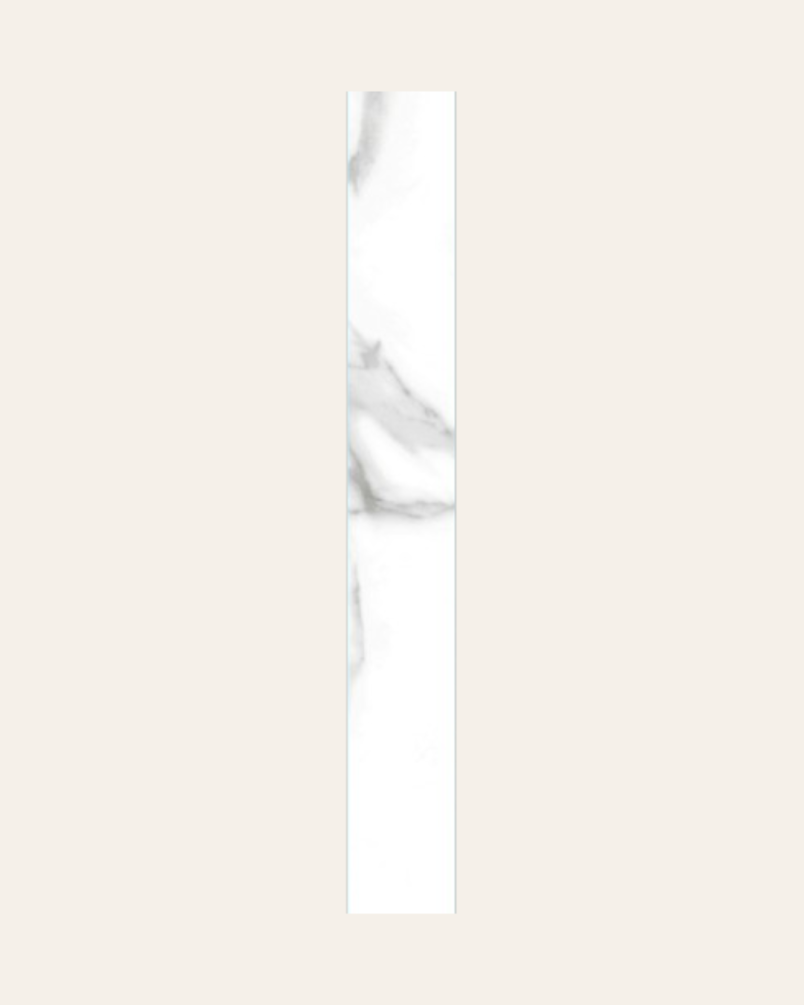 Plinthe Nilo Blanco Poli 8x60 (vendue à l'unité)
