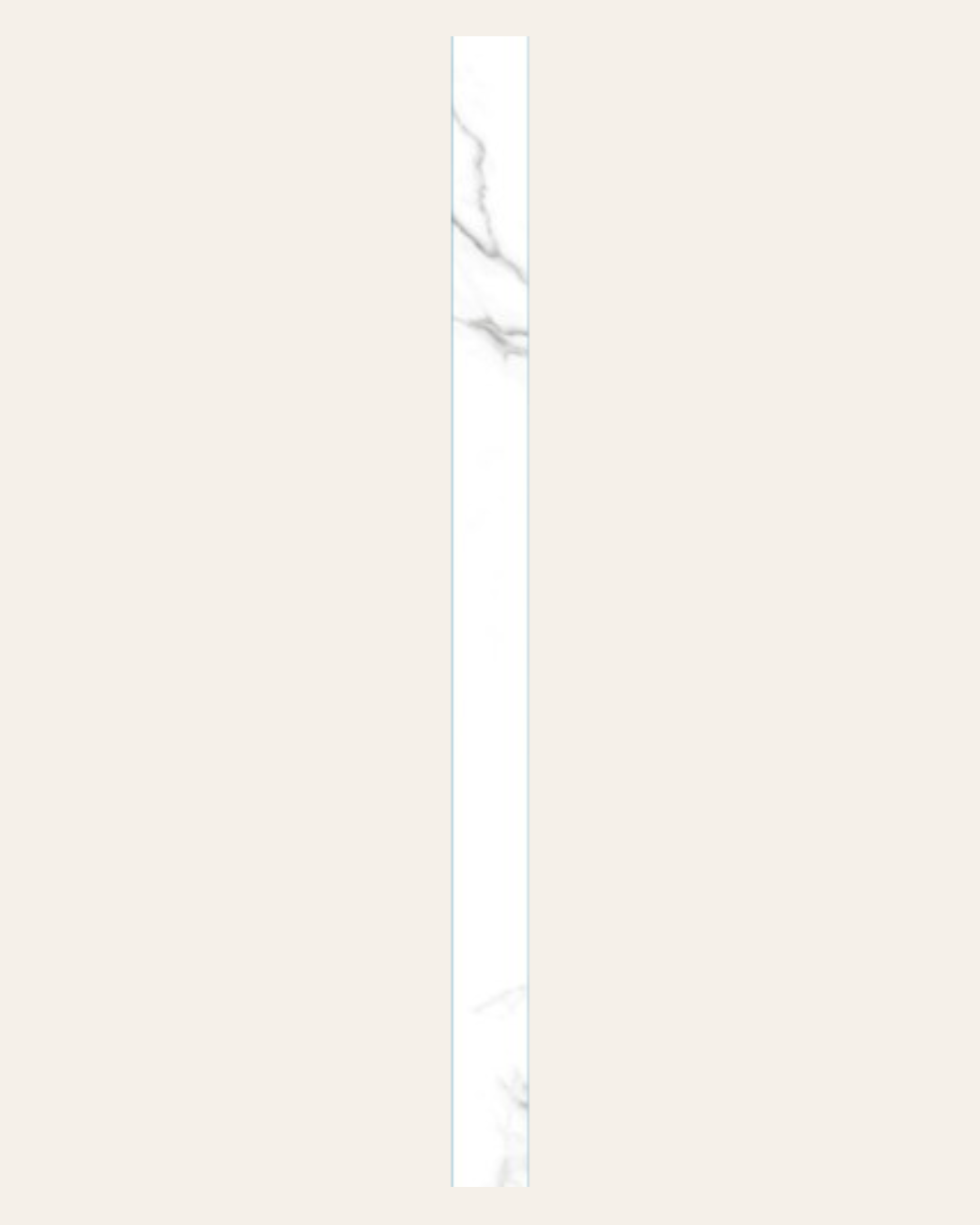 Plinthe Nilo Blanco Poli 8x120 (vendue à l'unité)