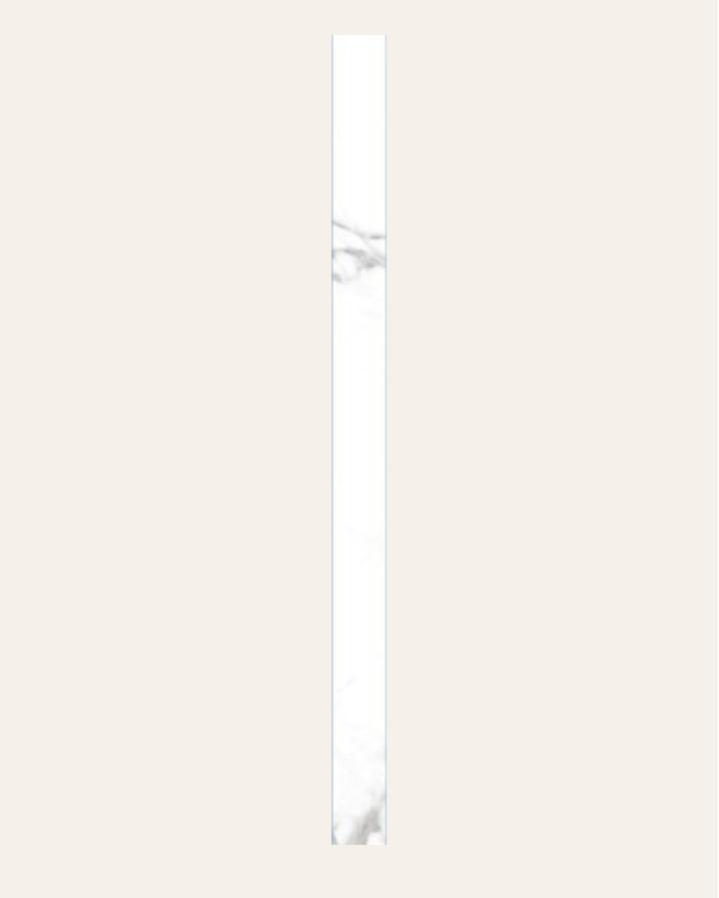 Plinthe Nilo Blanco Poli 8x120 (vendue à l'unité)
