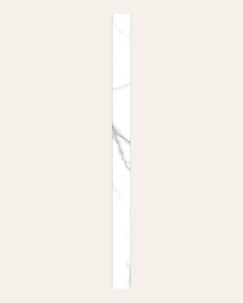Plinthe Nilo Blanco Poli 8x120 (vendue à l'unité)