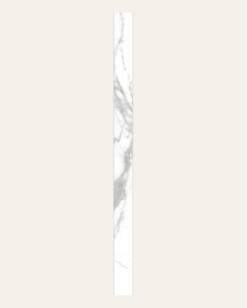Plinthe Nilo Blanco Poli 8x120 (vendue à l'unité)