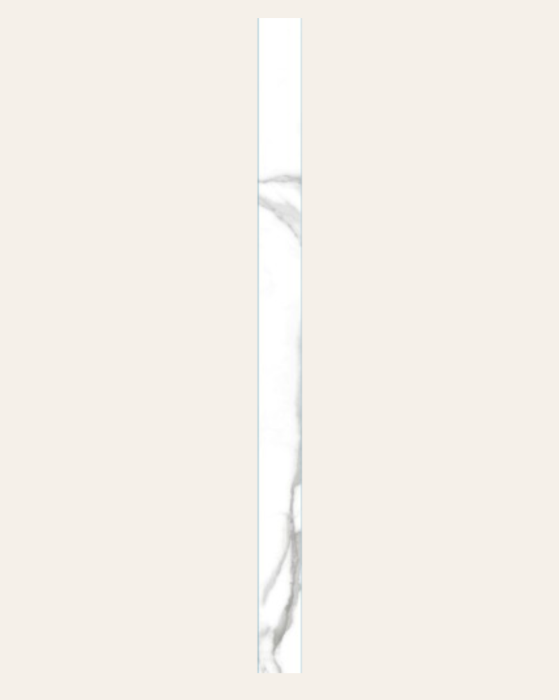 Plinthe Nilo Blanco Poli 8x120 (vendue à l'unité)
