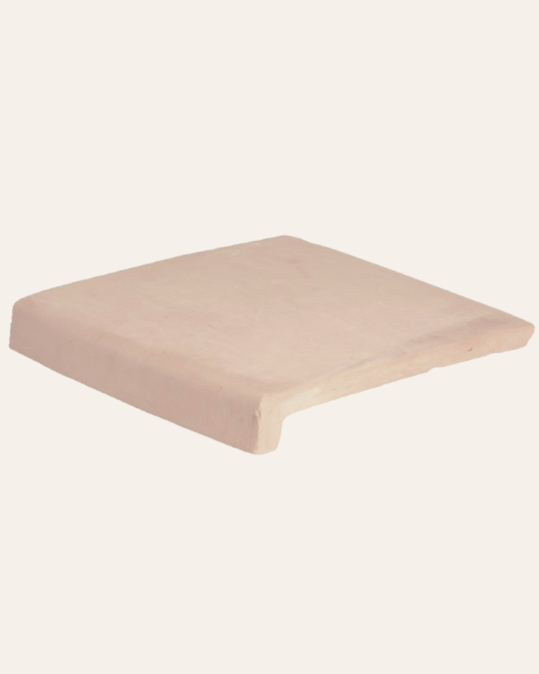 Nez-de-marche Terre cuite fait main Natural 40x40 (vendu à l'unité)