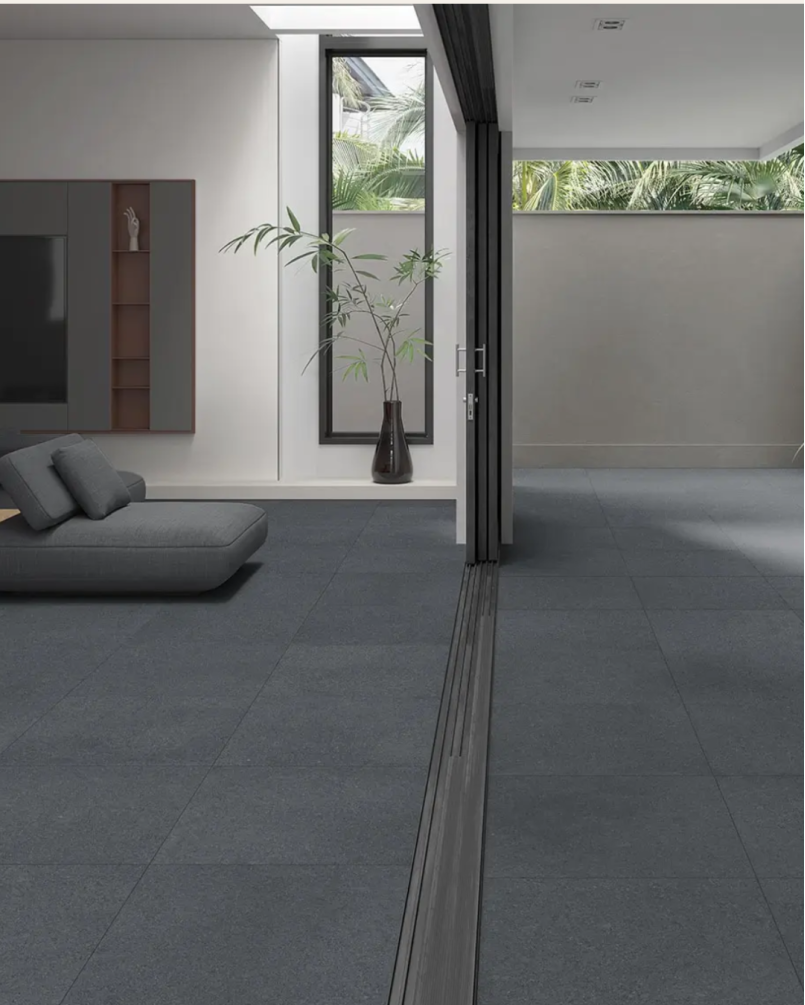 Everest Antracita 60x60 - Carrelage effet pierre mat (carton de 1,44 m2)