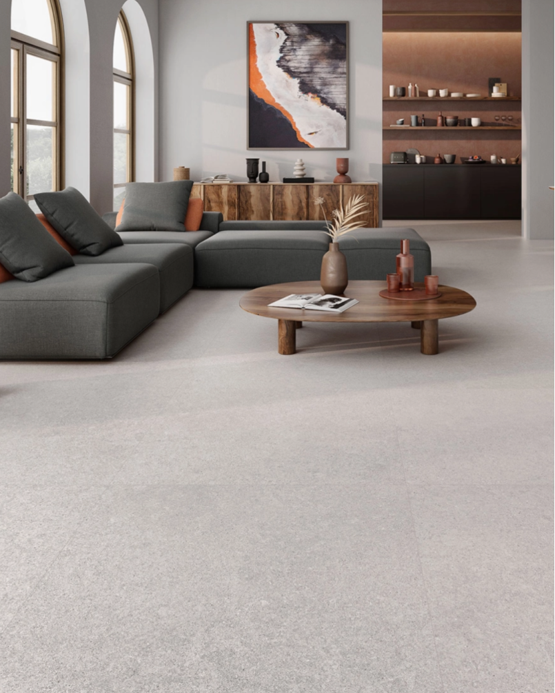 Everest Gris 60x60 - Carrelage antidérapant effet pierre mat (carton de 1,44 m2)