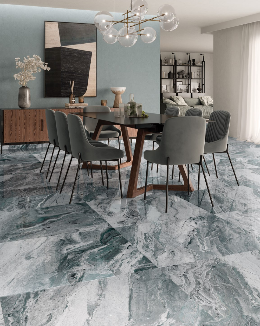 Orobico Aqua 60x120 - Carrelage Poli Bords rectifiés (carton de 1,43 m²)