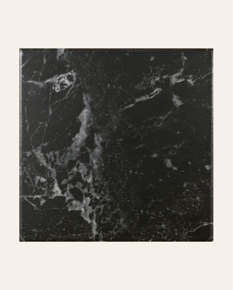 Windsor Marquina 15x15 - Carrelage effet marbre (carton de 0,5 m²)