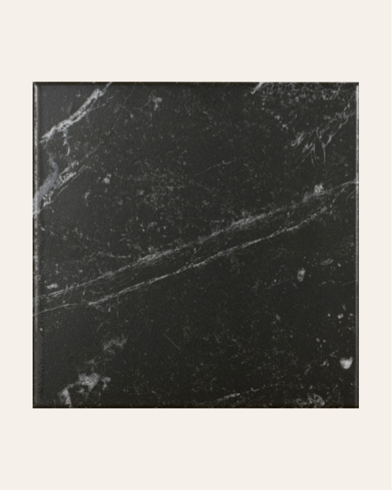 Windsor Marquina 15x15 - Carrelage effet marbre (carton de 0,5 m²)