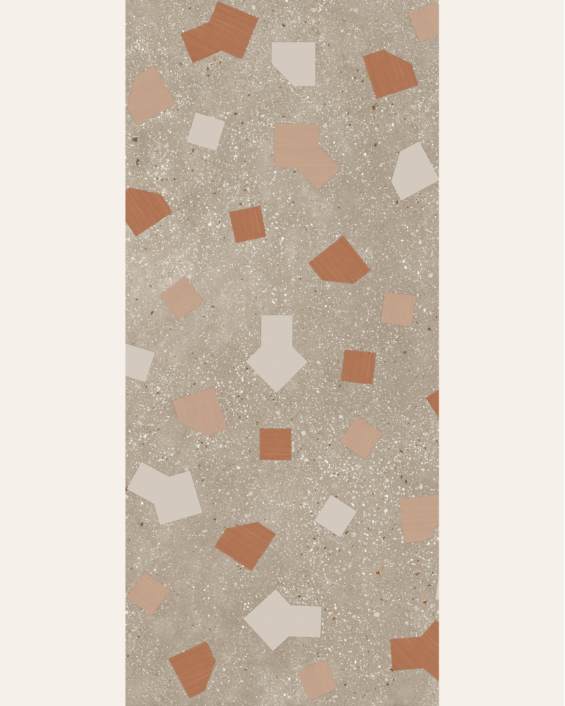 Ricetta Tortora 60x120 - Carrelage effet terrazzo (carton de 1,44 m2)