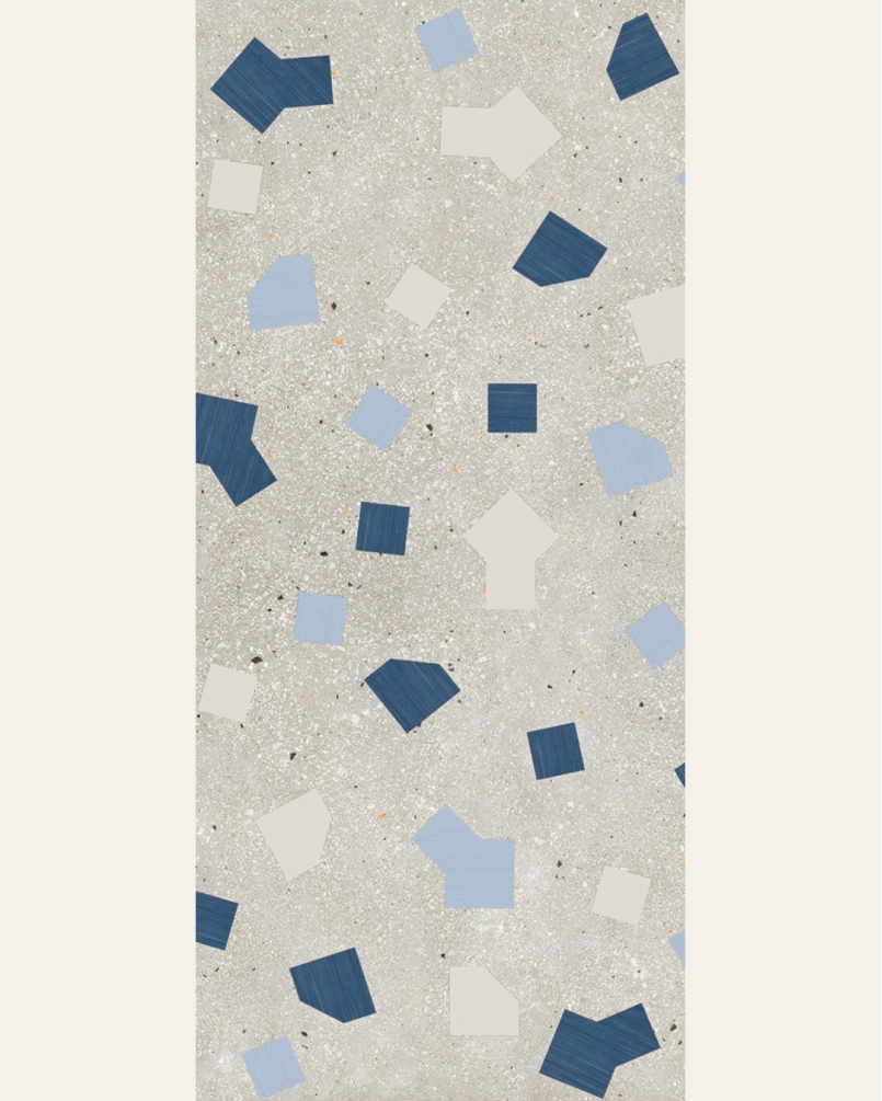 Ricetta Grigio 60x120 - Carrelage effet terrazzo (carton de 1,44 m2)