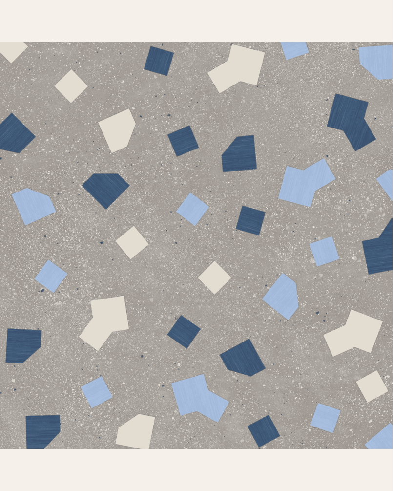 Ricetta Cenere 90x90 - Carrelage effet terrazzo (carton de 1,62 m2)
