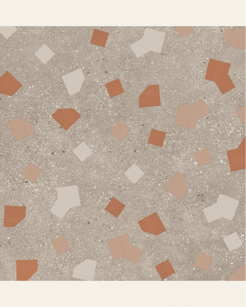 Ricetta Tortora 90x90 - Carrelage effet terrazzo (carton de 1,62 m2)