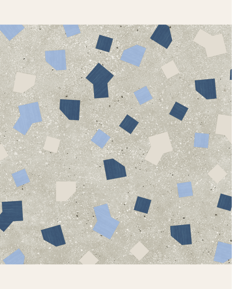 Ricetta Grigio 90x90 - Carrelage effet terrazzo (carton de 1,62 m2)