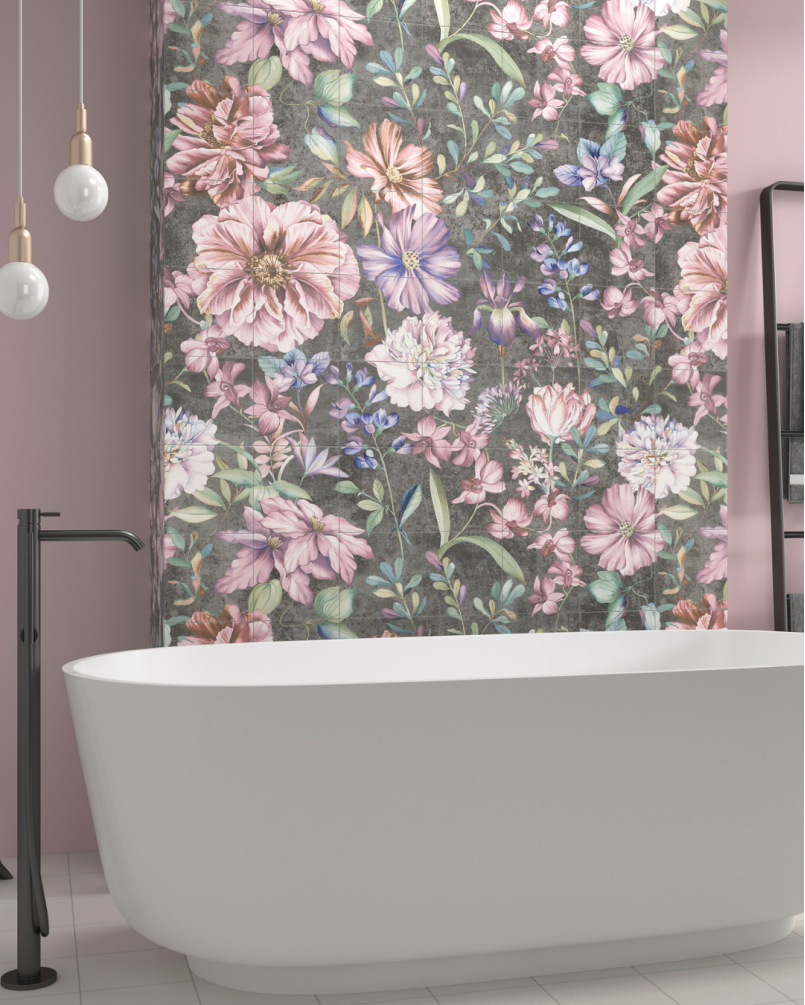 Fresque Garden 20x20 - Carrelage décoratif (ensemble de 1,44 m²)