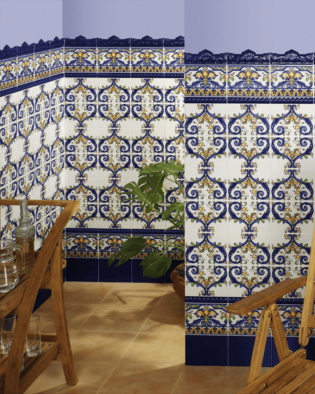 Lucena Base Decor 15x20 - Carrelage azulejos (carton de 1 m2)
