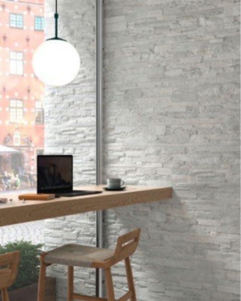 Dima XL Blanco 16x99 - Faïence style parement (carton de 1,1 m²)